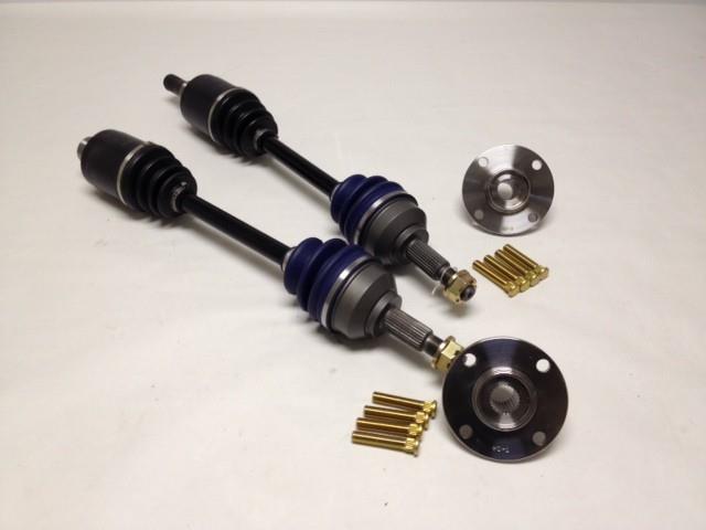 Driveshaft Shop Level 3.9 Axle/Hub Kit - Uses 1.693 or Non-ABS Spindle - 1 Year Warranty HY45