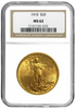 NGC/PCGS MS62 $20 St. Gaudens Gold Coin