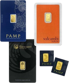 1 Gram Gold Bar (Assay Package) Assorted