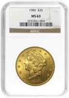 NGC/PCGS MS63 $20 Liberty Gold Coin