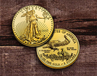 5 American Gold Eagle 110 Oz