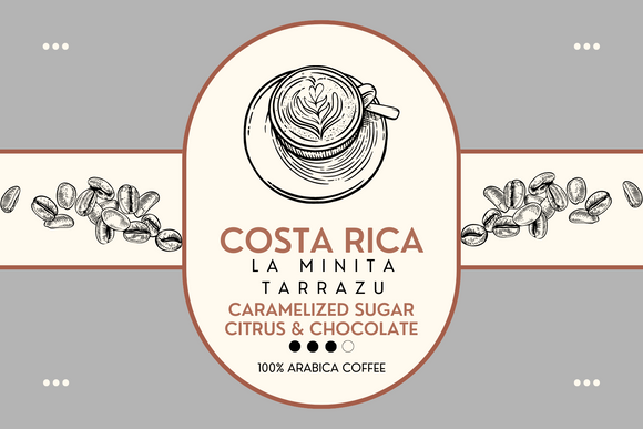 Costa Rica La Minita Tarrazu label
