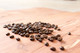 coffee beans displayed on flat surface