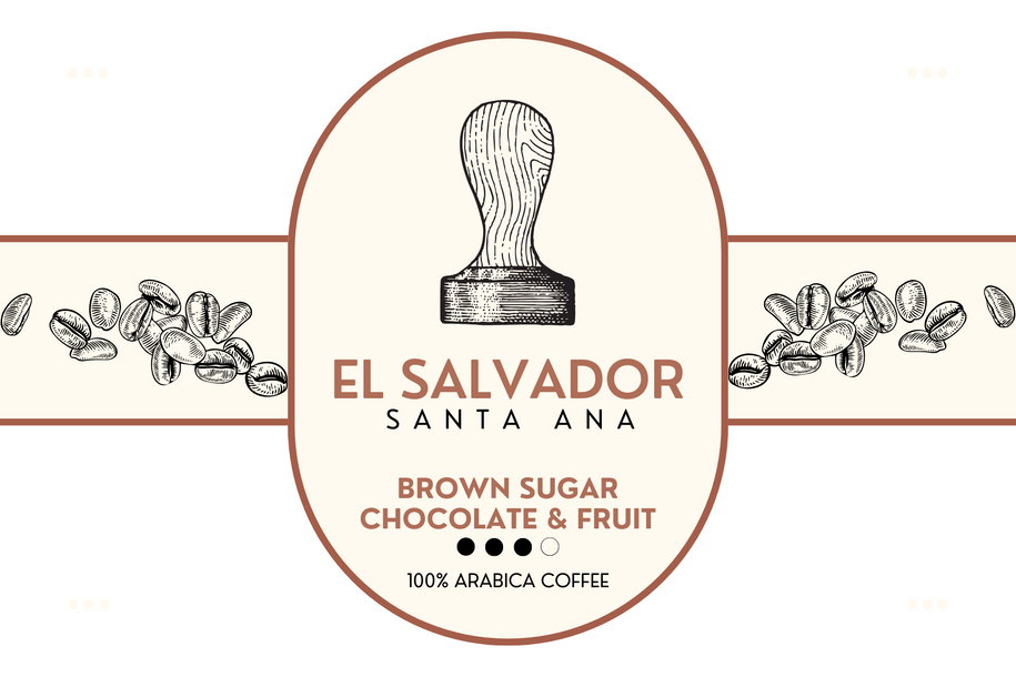 El Salvador Santa Ana label