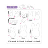 Dimensions for Padico Rabbit Mould