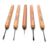 Dockyard Micro Carving Tools - Complete Small Size With Tool Holder | Great for Metal Clay!