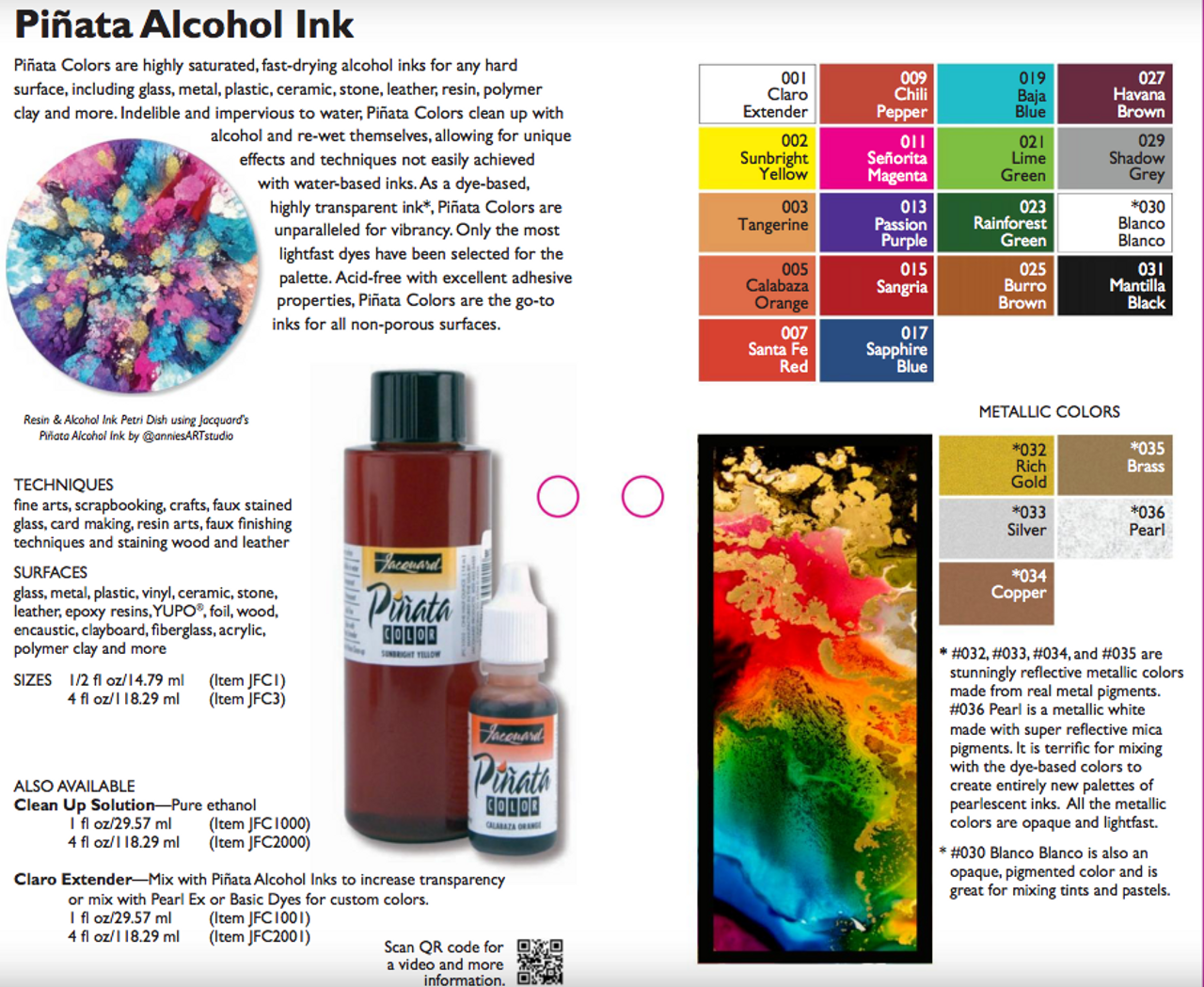 pinata alcohol ink exciter pack