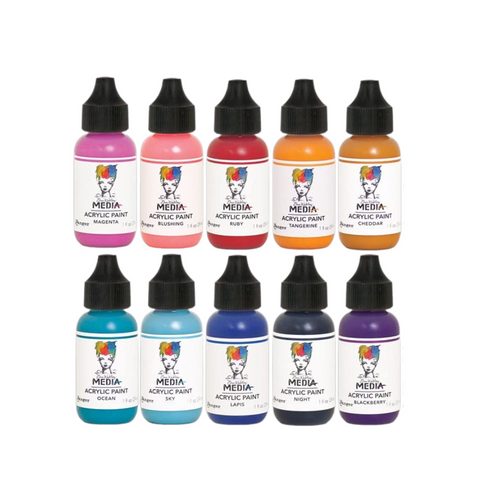 Dina Wakley Opaque Acrylic Paint - Blackberry 29ml