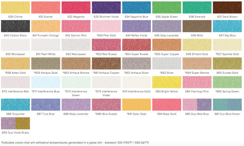 PearlEx Powder Pigment Colour Chart - 175-F-JAC0614 PearlEx Powder Pigment Colour Chart - 175-F-JAC0614