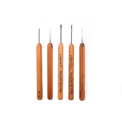 Dockyard Micro Carving Tools - 1.5mm Carving Tool Set of 5