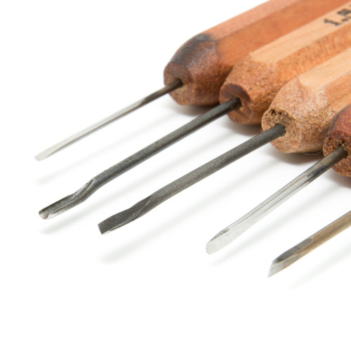Dockyard Micro Carving Tools - 1.5mm Carving Tool Set of 5