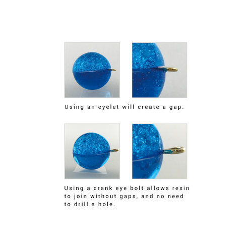 The shape prevents a gap compared to usual jewellery eyelets. The shape prevents a gap compared to usual jewellery eyelets.