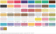 PearlEx Powder Pigment Colour Chart
