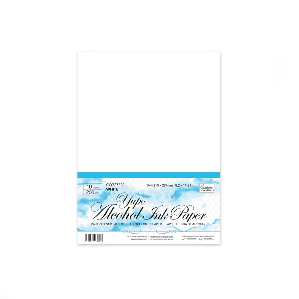 CrafTreat Yupo Paper for Alcohol Ink A4-10 Sheets Per Pack - 210 GSM - Yupo  Paper for Watercolor - Alcohol Ink Paper Yupo : : Office Products