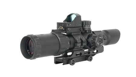 Northtac Assault 1-4x28 LPVO Riflescope Mil-Dot Reticle
