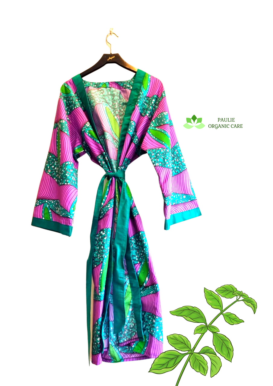 Tolk Draak luisteraar Paulie African Herbal Kimono - PAULIE ORGANIC CARE