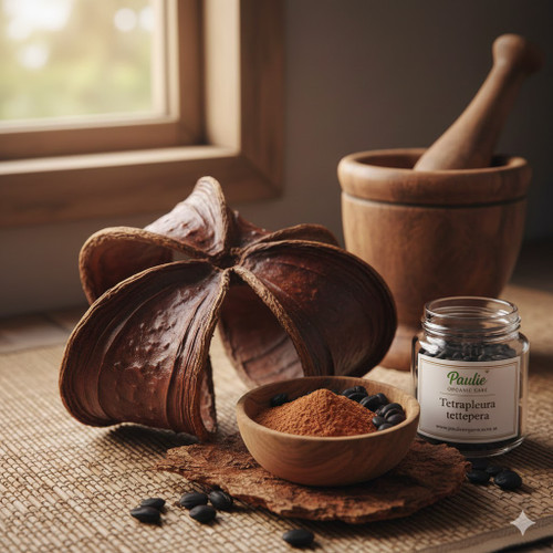 Tetrapleura tetraptera, also known as Aidan fruit, Aridan, or prekese, is a powerhouse in African traditional medicine and cuisine, especially in West Africa. The whole plant — fruit, bark, Powder and seeds — is used for healing, spiritual work, and culinary flavor.

 

Postpartum & Women’s Health
In many African traditions, prekese is used in postpartum baths or soups to help cleanse and heal the womb.

Believed to restore strength, balance hormones, and promote milk production.

Fertility & Womb Health (Traditional Use)

Infection Prevention
Powerful antibacterial and antifungal properties.

Used in vaginal steams (Paulie steaming) or washes — with caution — to support hygiene and clear infections.

Libido & Sexual Vitality

Menstrual Support
May help regulate menstrual flow and relieve cramps or irregular cycles.

 

How Women Use Prekese Traditionally:
 

Use	Method
Postpartum Care	Boiled in soup or bathwater, daily for 7–14 days
Menstrual Support	Drunk as tea before/during period
Womb Cleansing	Steamed or infused in water for herbal baths
Spiritual Healing	Burned, bathed in, or used in prayer rituals
Fertility Prep	Combined with other herbs and drunk as tonic
 
 

Postpartum & Women’s Health
In many African traditions, prekese is used in postpartum baths or soups to help cleanse and heal the womb.

Believed to restore strength, balance hormones, and promote milk production.

Fertility & Womb Health (Traditional Use)

Infection Prevention
Powerful antibacterial and antifungal properties.

Used in vaginal steams (Paulie steaming) or washes — with caution — to support hygiene and clear infections.

Libido & Sexual Vitality

Menstrual Support
May help regulate menstrual flow and relieve cramps or irregular cycles.

 

How Women Use Prekese Traditionally:
 

Use	Method
Postpartum Care	Boiled in soup or bathwater, daily for 7–14 days
Menstrual Support	Drunk as tea before/during period
Womb Cleansing	Steamed or infused in water for herbal baths
Spiritual Healing	Burned, bathed in, or used in prayer rituals
Fertility Prep	Combined with other herbs and drunk as tonic
 