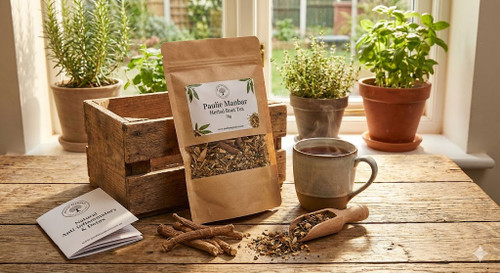 Manbar Herbal Root tea 70 g
 
Manbar Herbal was already used by the Indians and has several functions, some of them to treat ulcers, skin diseases and infections, high blood pressure, diarrhea, hemorrhage and bleeding wounds, hernia, malaria, liver or kidney problems, swelling and bruising of the skin, skin burns, sore throats, diabetes, conjunctivitis and gastritis. This plant is widely used to treat pain, generalized or localized, and it can decrease sensitivity and discomfort.
 
This plant is also widely used in women's health, being useful to fight inflammation of the uterus and ovaries, fight hemorrhage, gonorrhea, in addition to reducing vaginal discharge.
 
The properties of Manbar Herbal tea include a healing action on the skin and mucous membranes, anti-inflammatory, anti-microbial, anti-bacterial, antioxidant, analgesic, antihypertensive, anti-parasitic, tonic and disinfectant.
 
In addition,Manbar Herbal tea also acts on bleeding, reducing the sensation of pain, reducing swelling and bruising on the skin, helping to eliminate toxins from the body.
 
Manbar Herbal tea is prepared as follows:
 
Water temperature: 100º (boiling water).
 
Dosage: 2 "tablespoons" of Manbar Herbal tea shells for 1 liter of boiled water.
 
Infusion time: Let stand for 5 to 10 minutes. Strain before drinking.
 
Dosage: Drink 3 to 4 times a day.
 
Manbar Herbal tea is contraindicated for pregnant women and breastfeeding women. It can also cause some side effects like stomach irritation, or in more severe cases, it can cause miscarriage. In addition, this plant should not be ingested in excess, as it can cause poisoning, and therefore should only be used under the guidance of the doctor or herbalist.
 
NOTE: The images presented were taken by our company, however, the type of cut and dimensions of the flowers may vary depending on the supply or time of year, keeping all quality, functionality and medicinal properties totally unchanged.