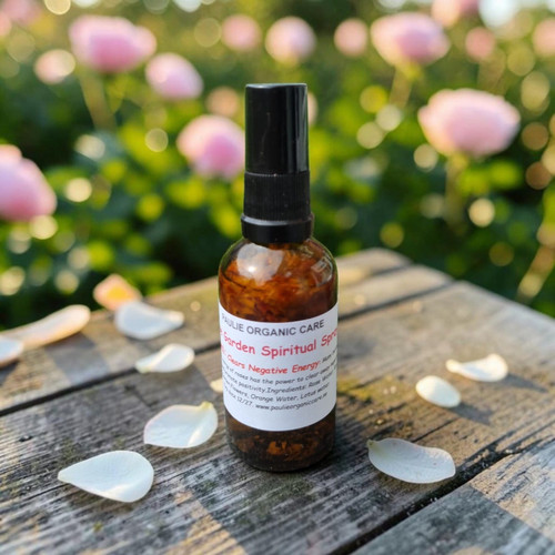 Rose Garden Spiritual Spray 113ml
 
The benefits of a Rose Garden Spiritual Spray can vary depending on individual beliefs and experiences.
 
Clears Negative Energy: Many believe that the energy of roses has the power to clear away negative energy and promote positivity.
 
 
Creates a Sacred Space: Spraying the spiritual spray can help create a sacred and harmonious environment, whether it's in your home, office, or meditation space.
 
Uplifts Mood: The sweet and uplifting scent of roses is known to have mood-boosting properties.
 
Invokes Love and Compassion: Roses are often seen as symbols of love, compassion, and divine feminine energy.
Promotes Relaxation: The gentle aroma of roses is often used to promote relaxation and reduce stress.
.Ingredients: Rose Water, Rose Garden Flowers, Orange Water, Lotus water. 
 
Overall, the benefits of a Rose Garden Spiritual Spray are deeply rooted in the therapeutic properties of roses and the power of intention.