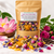 Paulie Lotus & Rose Divine Bath
 
Botanical Herbal Bath Tea with Lotus, Rose, Cornflower, Calendula & Coffee Oil
 
A Luxurious Botanical Bathing Ritual for Body, Mind & Spirit
 
Let the flowers embrace your body, calm your senses, and transform your bath into a sacred moment of self-love.
Experience the elegance of nature with Paulie Lotus & Rose Divine Bath, a luxurious botanical herbal bath tea handcrafted with a beautiful selection of flowers and coffee oil.
This exquisite blend combines delicate Lotus Flowers, Garden Rose Petals, Blue Cornflowers, Calendula Blossoms, and Coffee Oil to create a soothing, indulgent bathing experience.
 
Inspired by the beauty of botanical traditions, this floral bath invites you to slow down, reconnect with yourself, and enjoy a peaceful moment away from the demands of everyday life.
How to Use
Fill your bathtub with comfortably warm water.
Place the recommended amount of herbal bath blend into a reusable bath sachet.
Allow the botanicals to infuse into the warm bathwater.
Immerse yourself and enjoy a peaceful moment of relaxation.
After bathing, rinse the tub thoroughly to remove any botanical or oil residue.
Your Divine Bath Affirmation
“I release the weight of the day. I welcome peace into my heart, beauty into my life, and love into every part of my being. Like the lotus, I rise, renew, and bloom.”
Ingredients
Blue Cornflower (Centaurea Cyanus Flower), Calendula (Calendula Officinalis Flower), Coffee Oil (Coffea Arabica Seed Oil), Garden Rose Petals (Rosa spp. Flower), Lotus Flowers (Nelumbo Nucifera Flower)
 
For external use only. Avoid contact with eyes and broken or irritated skin. Discontinue use if irritation occurs. Oils may make the bathtub slippery.
 