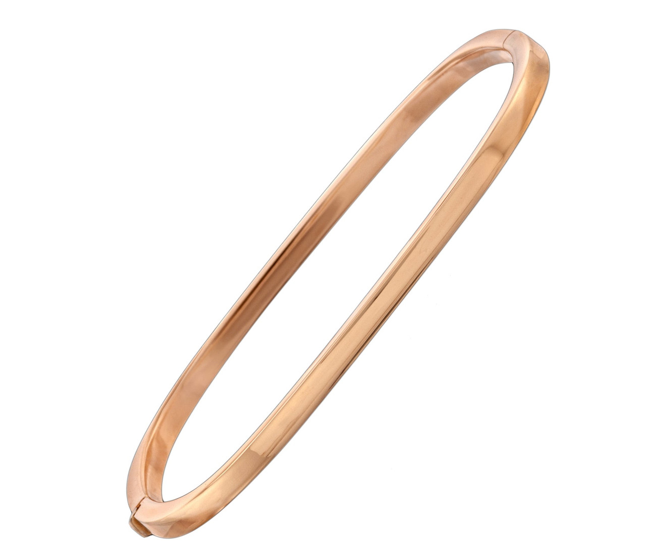 Roberto Coin Designer Gold Rose Gold Square Bangle