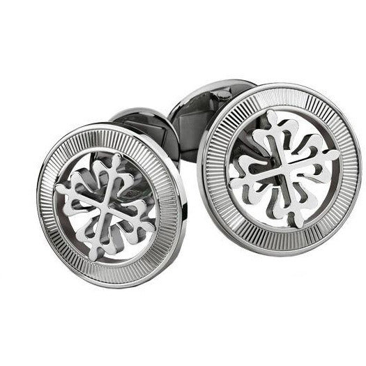 Patek Philippe White Gold Guilloche Cufflinks