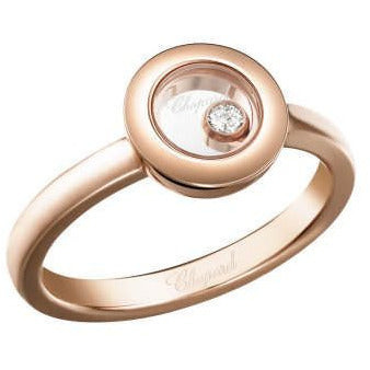 Chopard Rose Gold Happy Diamonds Round Icons Ring
