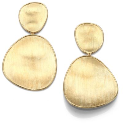 Marco Bicego Lunaria Yellow Gold Large Drop Earrings