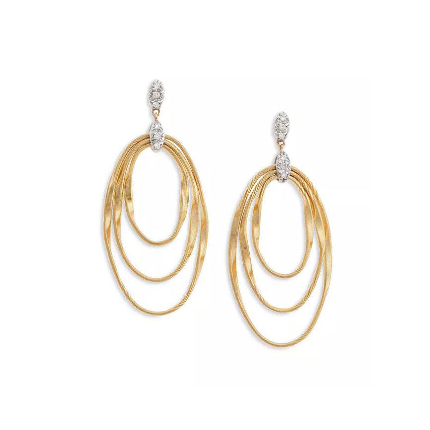 Marco Bicego Marrakech Onde Triple Loop Post Earrings
