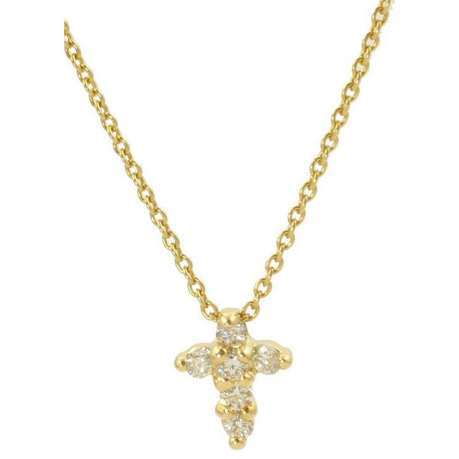 Roberto Coin Tiny Treasures Yellow Baby Cross Necklace
