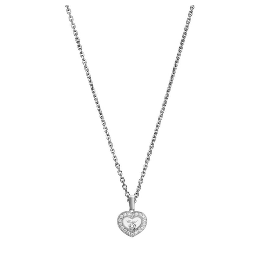 Chopard Diamond Heart Pendant With One Floating Diamonds