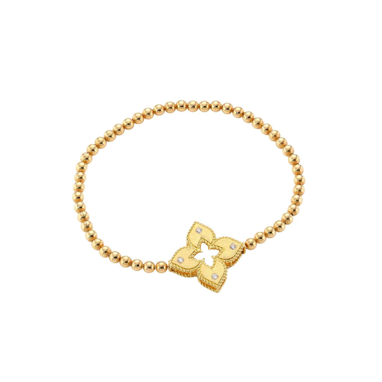 Roberto Coin Petite Venetian Princess Large Flower Stretch Bracelet