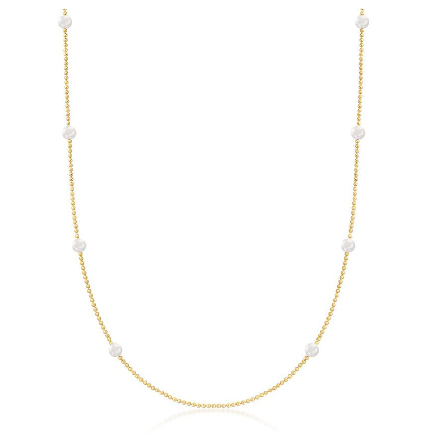 Roberto Coin Pearl Long Station Necklace