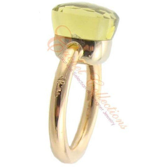 Nudo Rose Gold & Lemon Quartz Ring 1