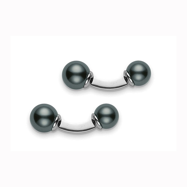 Mikimoto South Black Sea Pearl Cufflinks