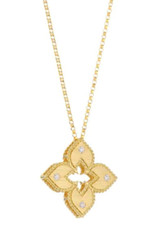 Roberto Coin Venetian Princess Satin Gold Pendant