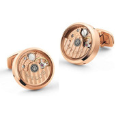 Milus Rose Gold Plated  Watch Movement Cufflinks