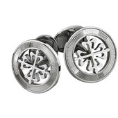 Patek Philippe White Gold Guilloche Cufflinks