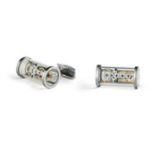 TF Est 1968 Steel T-Mechanic Open Side Cufflinks