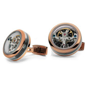 TF Est 1968 Rose Gold Openside Tourbilion Cufflinks