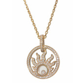 Chopard  Happy Sun Diamond Rose Gold Pendant