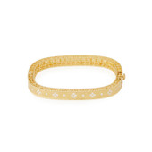 Roberto Coin Princess Fleur de Lis Diamond Slim Bangle