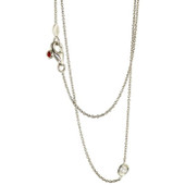 Roberto Coin Diamond by the Inch 1 Diamond Station Necklace