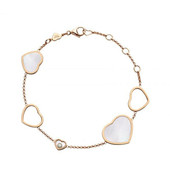 Chopard Happy Hearts Rose Gold Mother of Pearl Bracelet