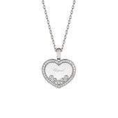 Chopard Diamond Heart Pendant With 5 Floating Diamonds