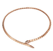 Bvlgari Serpenti Rose Gold And Diamond Viper Necklace