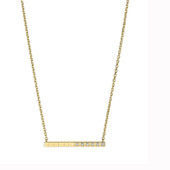 Chopard Ice Cube Pure Yellow Gold Half-Set Diamond Necklace