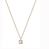 Chopard Rose Gold Small Diamond Square Pendant