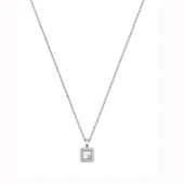 Chopard White Gold Small Diamond Square Pendant