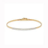 Marco Bicego Masai Yellow Gold Diamond Bar Bangle